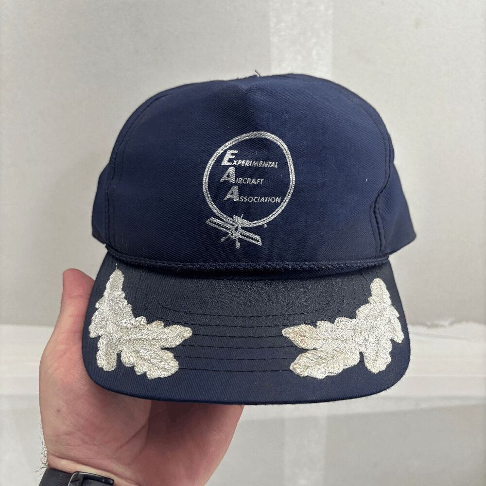 EAA Experimental Aircraft Association Scrambled Eggs Brim Baseball Cap Hat